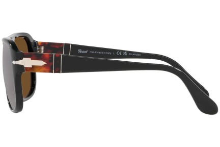 Okulary przeciwsłoneczne Persol Jean PO3310S 119057 Polarized Kwadratowe Zielone