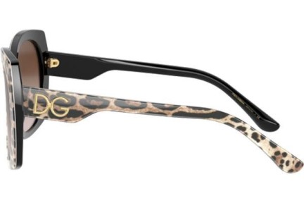 Okulary przeciwsłoneczne Dolce & Gabbana Icons Collection DG4385 316313 Kwadratowe Havana