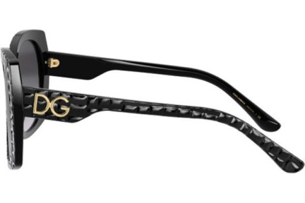 Okulary przeciwsłoneczne Dolce & Gabbana Timeless Collection DG4385 32888G Kwadratowe Czarne
