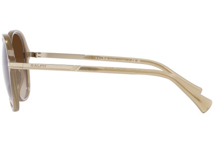 Okulary przeciwsłoneczne Ralph by Ralph Lauren RA5297U 600413 Okrągłe Brązowe