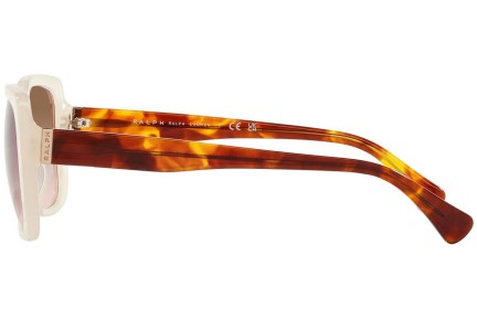 Okulary przeciwsłoneczne Ralph by Ralph Lauren RA5298U 606113 Kwadratowe Beżowe