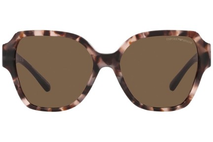 Okulary przeciwsłoneczne Emporio Armani EA4202 541073 Kwadratowe Havana