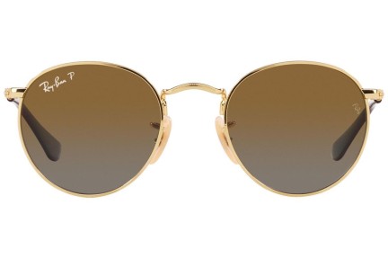 Okulary przeciwsłoneczne Ray-Ban Junior Round Junior RJ9547S 223/T5 Polarized Okrągłe Złote