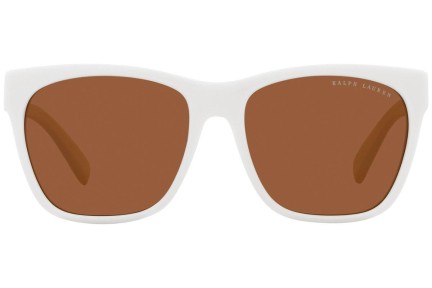 Okulary przeciwsłoneczne Ralph Lauren The Ricky II RL8212 605573 Kwadratowe Białe