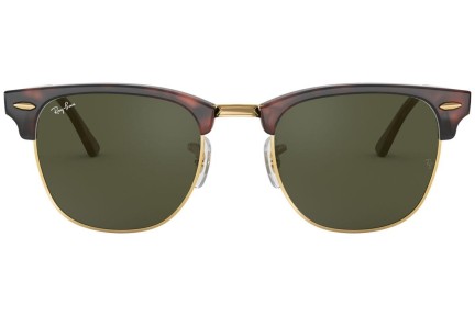 Okulary przeciwsłoneczne Ray-Ban Clubmaster Classic RB3016 W0366 Browline Brązowe