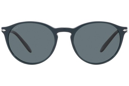 Okulary przeciwsłoneczne Persol PO3092SM 90693R Polarized Okrągłe Niebieskie