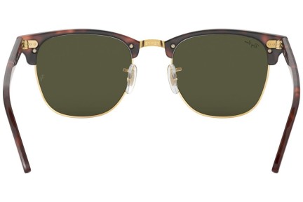 Okulary przeciwsłoneczne Ray-Ban Clubmaster Classic RB3016 W0366 Browline Brązowe