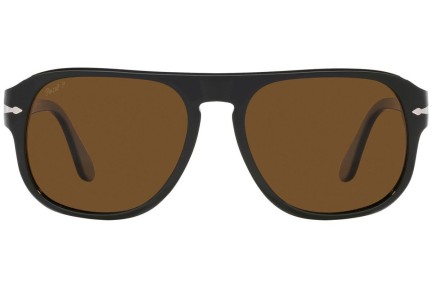 Okulary przeciwsłoneczne Persol Jean PO3310S 119057 Polarized Kwadratowe Zielone