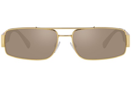 Okulary przeciwsłoneczne Versace VE2257 10025A Prostokątne Złote