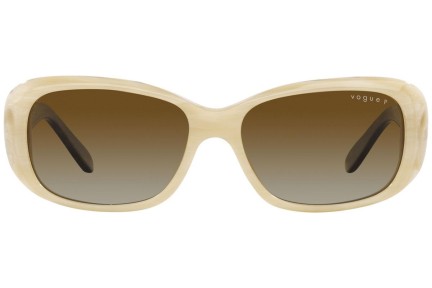 Okulary przeciwsłoneczne Vogue Eyewear VO2606S 3078T5 Polarized Prostokątne Beżowe