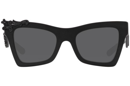 Okulary przeciwsłoneczne Dolce & Gabbana DG4434 25256G Kocie oczy Czarne