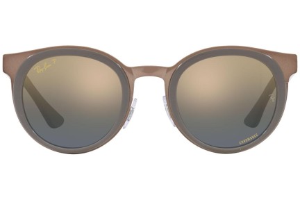 Okulary przeciwsłoneczne Ray-Ban Bonnie RB3710 9260J0 Polarized Okrągłe Zielone