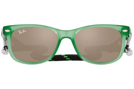 Ochelari de soare Ray-Ban Junior New Wayfarer Junior RJ9052S 71465A Pătrați Verzi