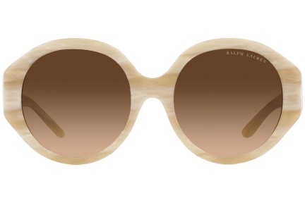 Okulary przeciwsłoneczne Ralph Lauren RL8188Q 608474 Okrągłe Beżowe