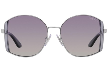 Okulary przeciwsłoneczne Vogue Eyewear VO4267S 323/8J Polarized Nieregularny Srebrne