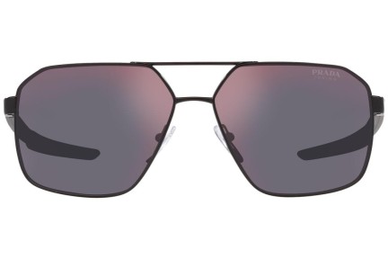 Okulary przeciwsłoneczne Prada Linea Rossa PS55WS 1BO10A Pilotki (Aviator) Czarne