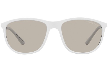 Okulary przeciwsłoneczne Emporio Armani EA4201 5344/3 Okrągłe Białe