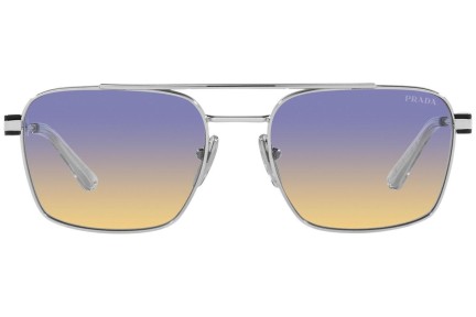 Okulary przeciwsłoneczne Prada PR67ZS 1BC06Z Prostokątne Srebrne