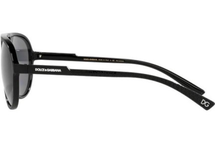 Okulary przeciwsłoneczne Dolce & Gabbana DG6150 252581 Polarized Pilotki (Aviator) Czarne
