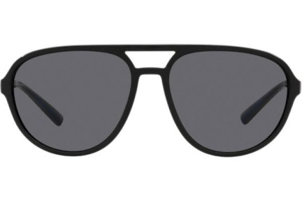Okulary przeciwsłoneczne Dolce & Gabbana DG6150 252581 Polarized Pilotki (Aviator) Czarne