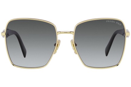 Okulary przeciwsłoneczne Prada PR64ZS ZVN5W1 Polarized Kwadratowe Złote