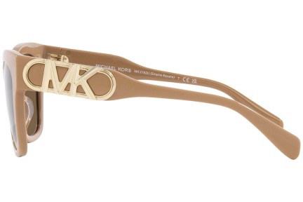 Okulary przeciwsłoneczne Michael Kors Empire Square MK2182U 355573 Kocie oczy Brązowe