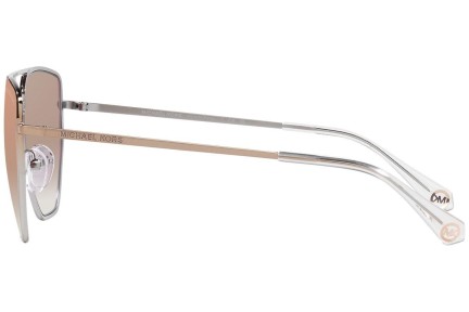 Okulary przeciwsłoneczne Michael Kors Paros MK1126 11086F Pilotki (Aviator) Srebrne