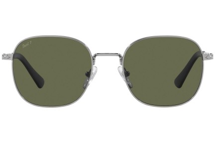 Okulary przeciwsłoneczne Persol PO1009S 513/58 Polarized Prostokątne Srebrne
