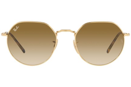 Ochelari de soare Ray-Ban Jack RB3565 001/51 Rotunzi Aurii