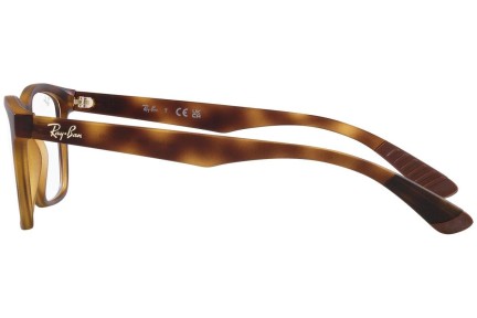 Okulary korekcyjne Ray-Ban RX7025 8282 Kwadratowe Havana