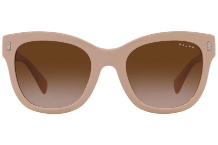 Okulary przeciwsłoneczne Ralph by Ralph Lauren RA5301U 606313 Kocie oczy Beżowe