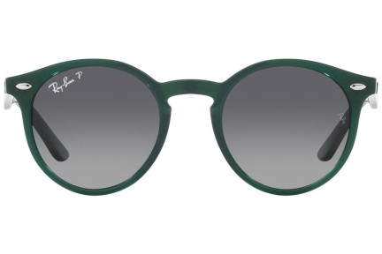 Okulary przeciwsłoneczne Ray-Ban Junior RJ9064S 7130T3 Polarized Okrągłe Zielone