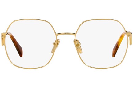 Okulary korekcyjne Prada PR59ZV 5AK1O1 Nieregularny Złote