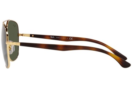 Okulary przeciwsłoneczne Ray-Ban RB3683 001/31 Pilotki (Aviator) Złote