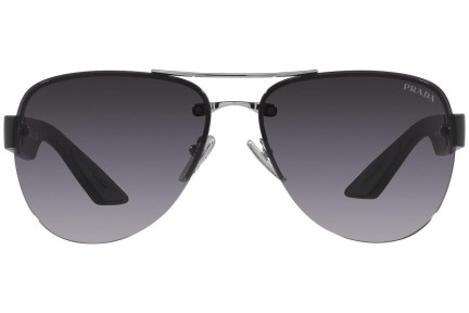 Okulary przeciwsłoneczne Prada Linea Rossa PS55YS 1BC09U Pilotki (Aviator) Srebrne