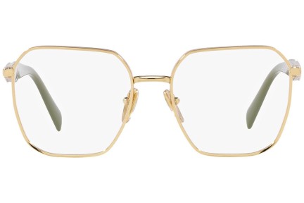 Okulary korekcyjne Prada PR56ZV 5AK1O1 Kwadratowe Złote