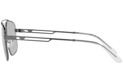 Okulary przeciwsłoneczne Emporio Armani EA2139 300387 Pilotki (Aviator) Srebrne