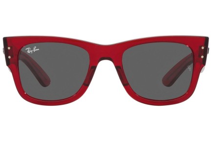 Okulary przeciwsłoneczne Ray-Ban Mega Wayfarer RB0840S 6679B1 Kwadratowe Czerwone