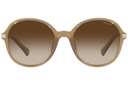 Okulary przeciwsłoneczne Ralph by Ralph Lauren RA5297U 600413 Okrągłe Brązowe