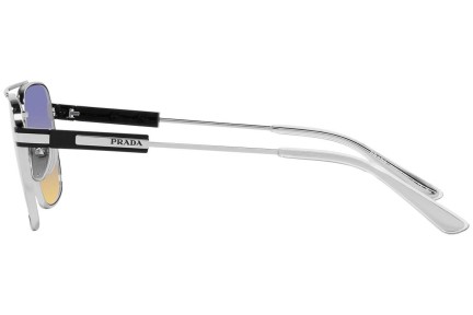 Okulary przeciwsłoneczne Prada PR67ZS 1BC06Z Prostokątne Srebrne