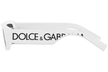 Okulary przeciwsłoneczne Dolce & Gabbana DG6187 331287 Prostokątne Białe