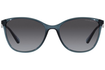 Okulary przeciwsłoneczne Emporio Armani EA4073 59188G Oversize Niebieskie