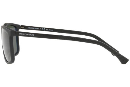 Okulary przeciwsłoneczne Emporio Armani EA4058 56539A Polarized Kwadratowe Czarne