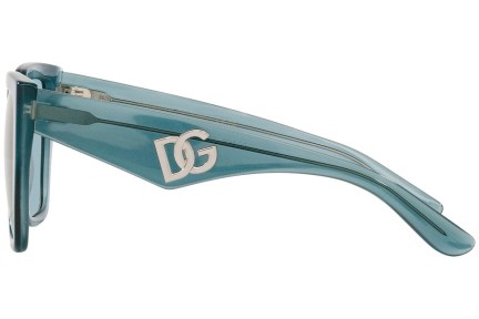 Okulary przeciwsłoneczne Dolce & Gabbana DG4438 3406E3 Kwadratowe Niebieskie