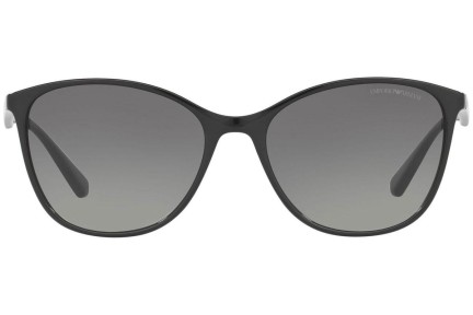 Okulary przeciwsłoneczne Emporio Armani EA4073 501711 Oversize Czarne