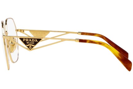 Okulary korekcyjne Prada PR59ZV 5AK1O1 Nieregularny Złote
