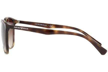 Okulary przeciwsłoneczne Emporio Armani EA4073 502613 Oversize Havana