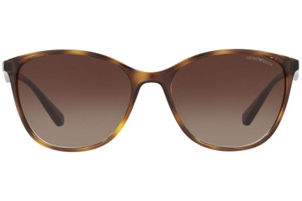 Okulary przeciwsłoneczne Emporio Armani EA4073 502613 Oversize Havana