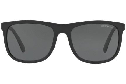 Okulary przeciwsłoneczne Emporio Armani EA4079 504287 Kwadratowe Czarne