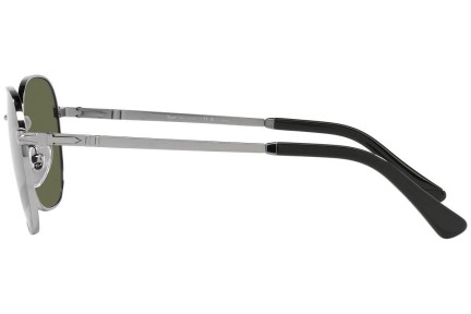 Okulary przeciwsłoneczne Persol PO1009S 513/58 Polarized Prostokątne Srebrne